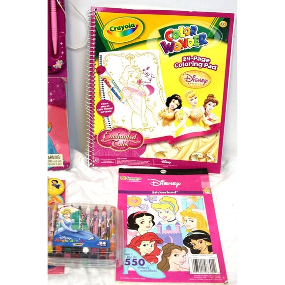 Disney Princess Activity Set Learn Write Color Wonder Crayons Play Pad Stickers - Picture 4 of 16